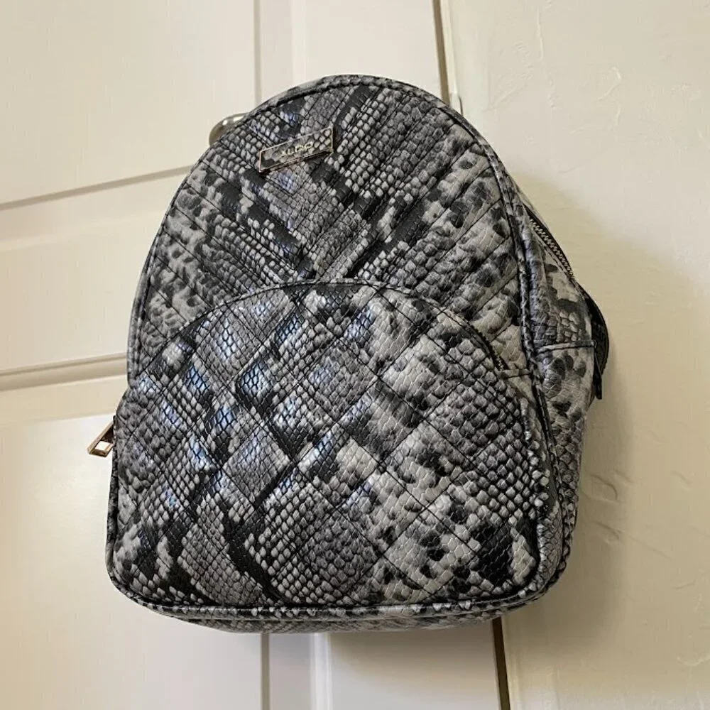 Aldo Faux Snakeskin Mini Backpack/Purse